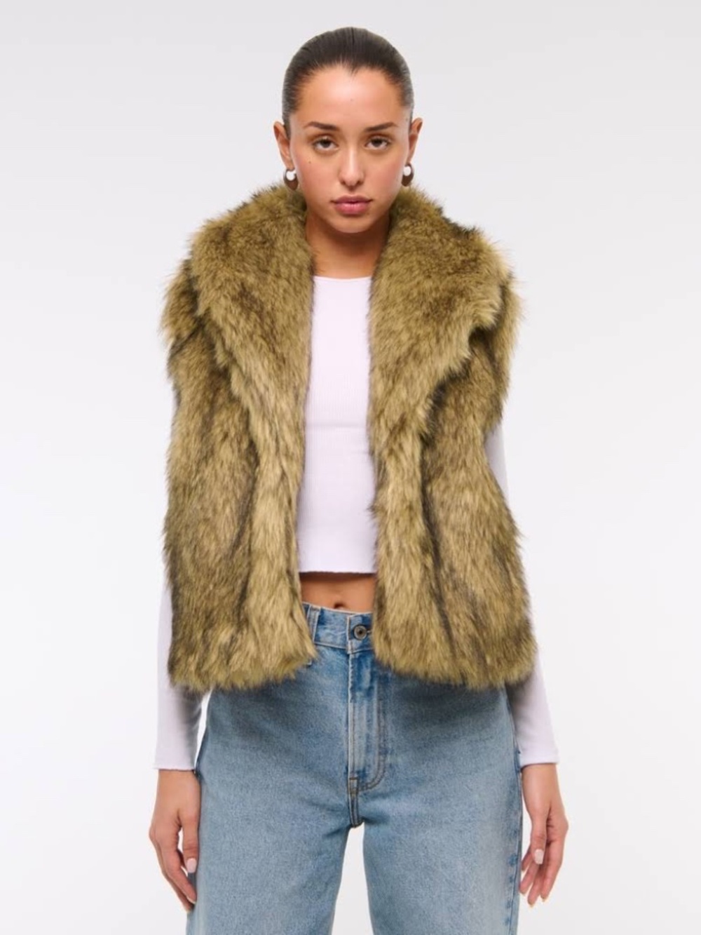 Abercrombie Faux Fur Vest